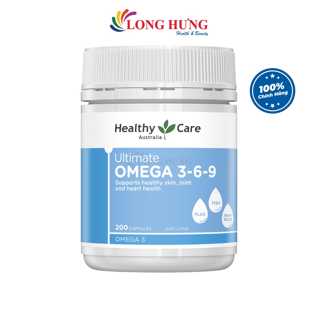 Viên uống Healthy Care Ultimate Omega 3-6-9 hỗ trợ tim mạch trí não