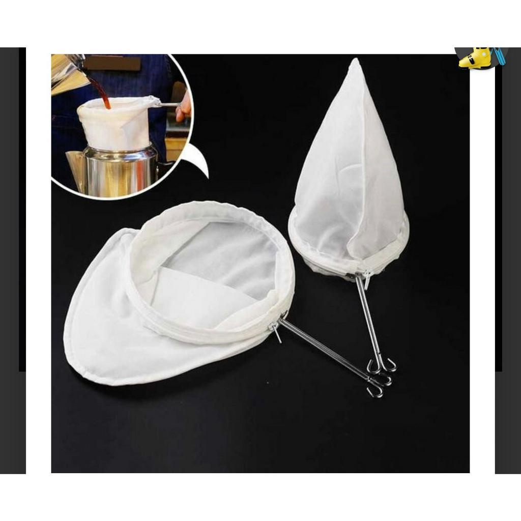 Vợt lọc trà  túi vải cán inox