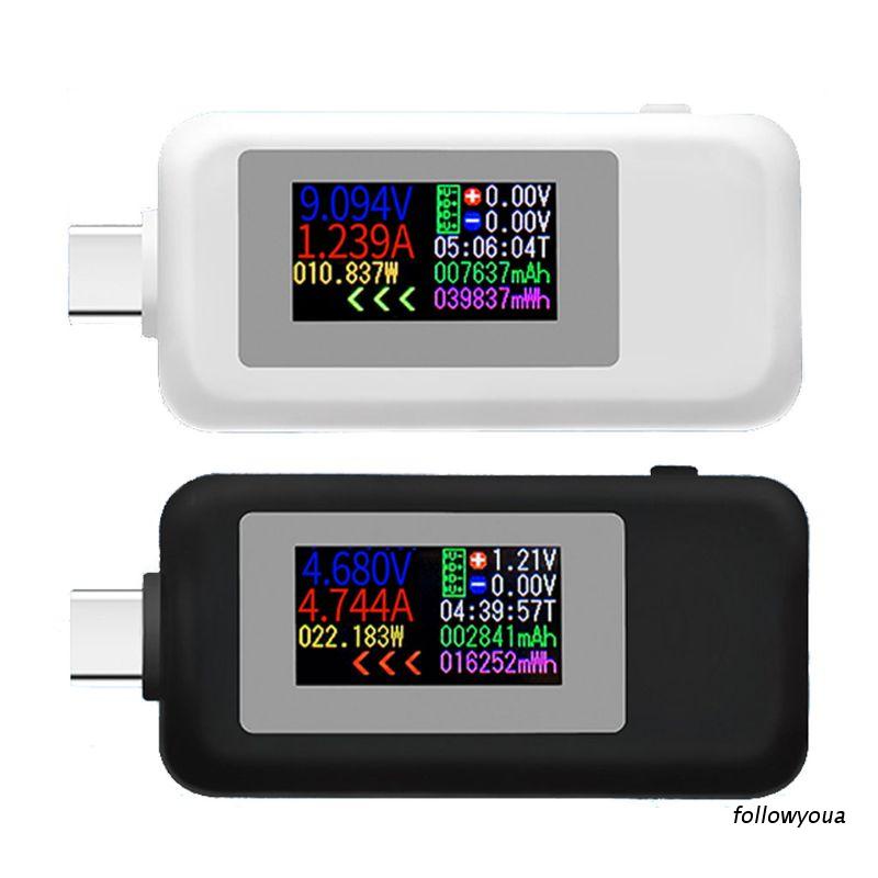 Thiết Bị Kiểm Tra Sạc Dự Phòng Kws-1902C Usb Type C Có Màn Hình Hiển Thị Màu Sắc