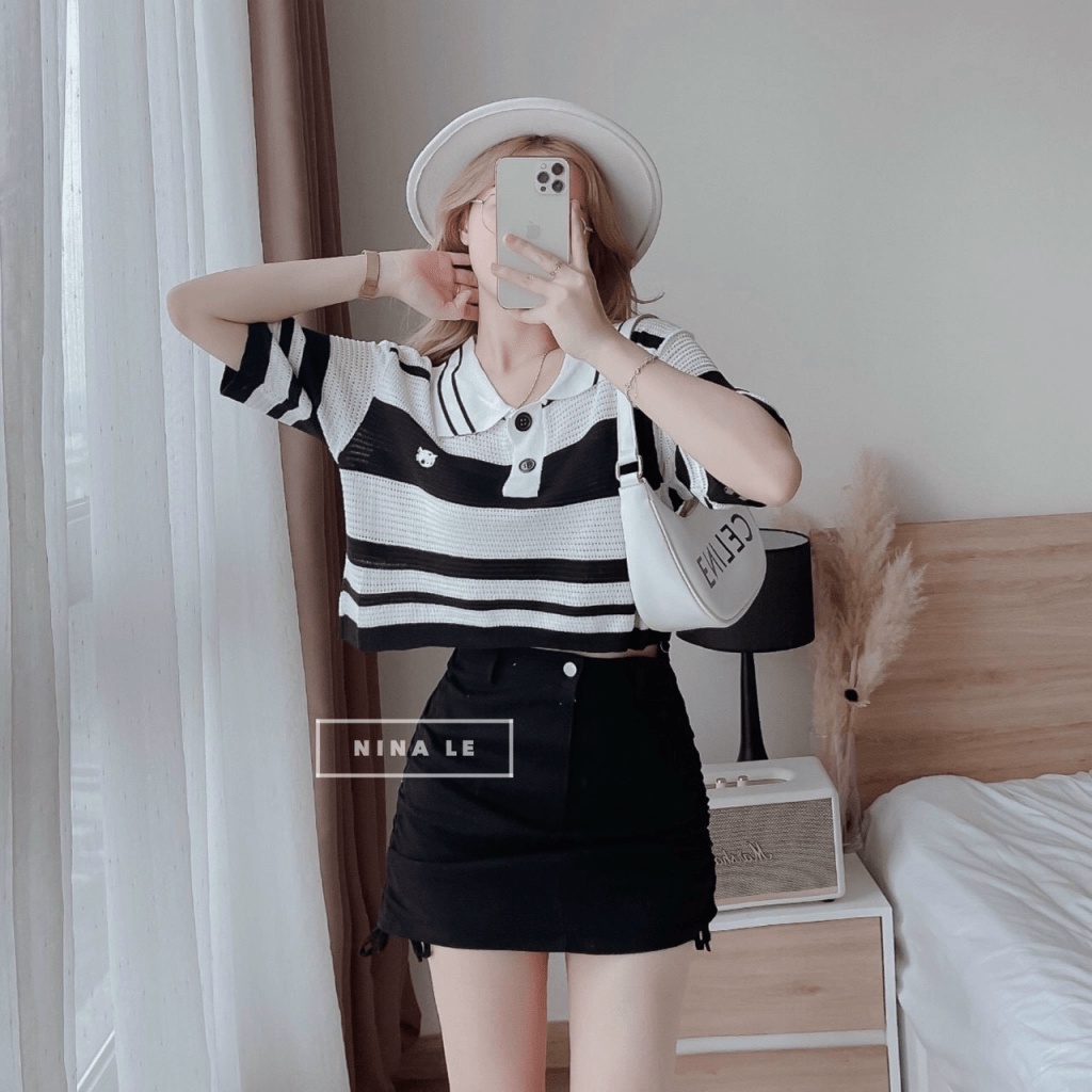 (Mẫu Mới) Xả Lỗ Áo Len Kẻ Sọc Bao Phối Đồ | Một Món Đồ Không Thể Thiếu Trong Tủ Đồ Của Chị Em UP h.h.p
