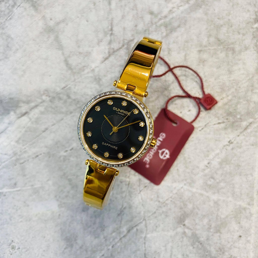 Đồng hồ Sunrise nữ chính hãng Nhật Bản L9936.AA.G.D - kính saphire chống trầy - đính