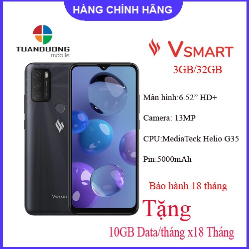 Điện thoại Vsmart Star 5 (3GB/32GB) Tặng 10GBData/tháng- Hàng Mơi Nguyên Hộp -  Bảo Hành Chính Hãng