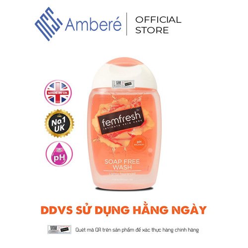 Dung dịch vệ sinh phụ nữ Femfresh daily wash 150ml Cho Vùng Kín Sạch Thơm Tươi Mới nhập khẩu Anh Quốc