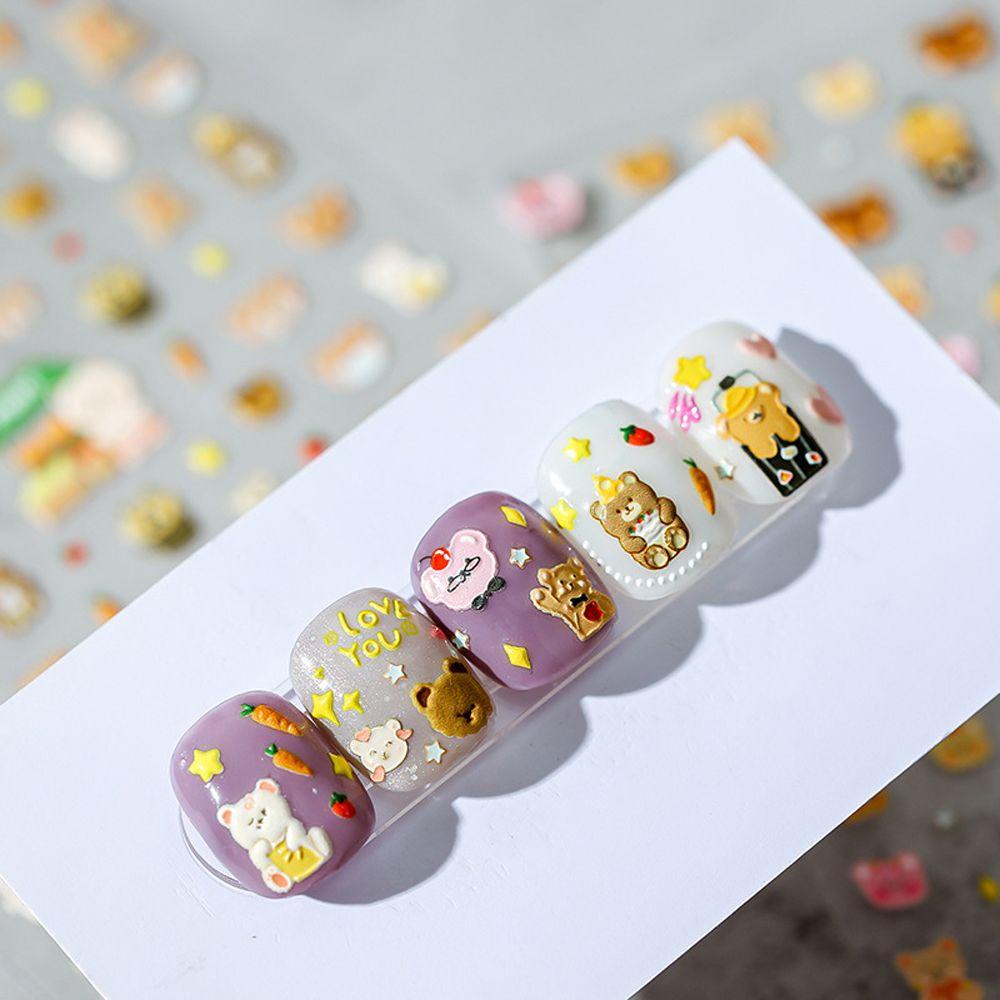 Miếng Dán Móng Tay Tự Dính Họa Tiết Hoạt Hình Thời Trang Cho Nữ