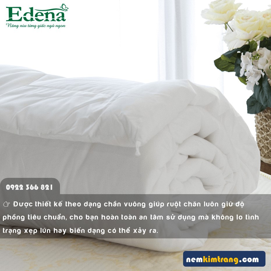 Ruột chăn chần gòn Edena - CHÍNH HÃNG