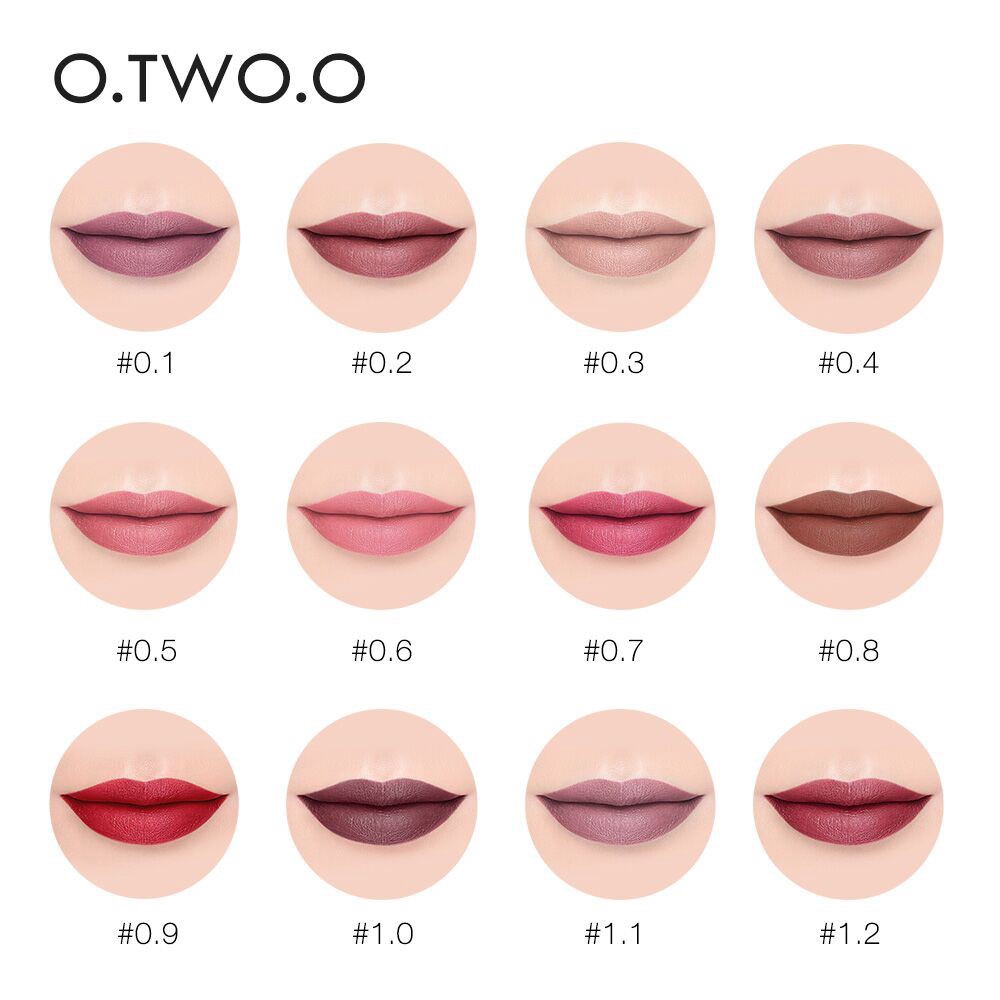 [Hàng mới về] Son lì O.TWO.O thiết kế 2 đầu 12 màu tùy chọn | BigBuy360 - bigbuy360.vn