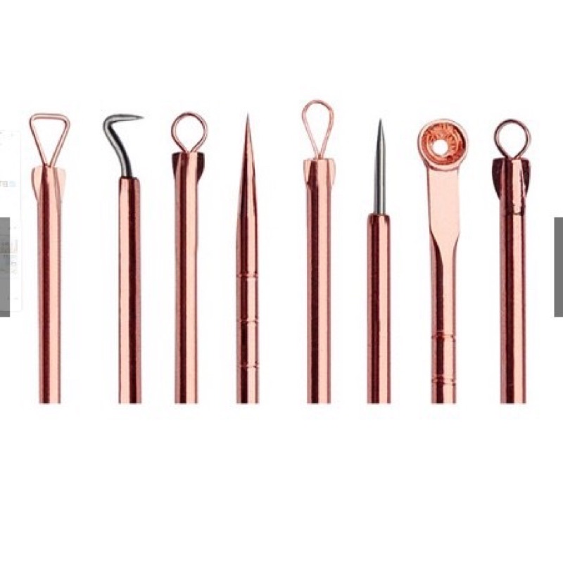 Bộ 4 Cây Nặn Mụn Chuyên Nghiệp 8 Đầu Nặn Siêu Phẩm Que Nặn Mụn