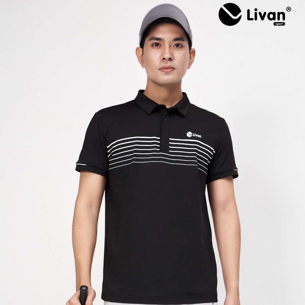 Áo Polo Nam Kẻ Ngang Cổ Trụ Kép Livan Sport | BigBuy360 - bigbuy360.vn