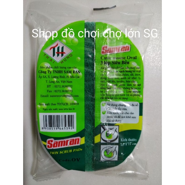 Miếng Mút Tạo Bọt Rửa Chén Siêu Sạch (Samran )