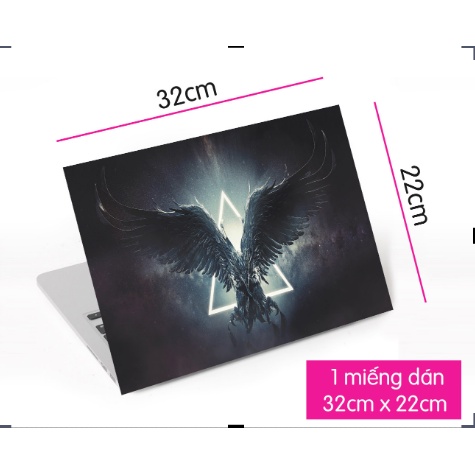Bộ Dán Decal Skin Trang Trí Laptop Nghệ Thuật LTNT - 400