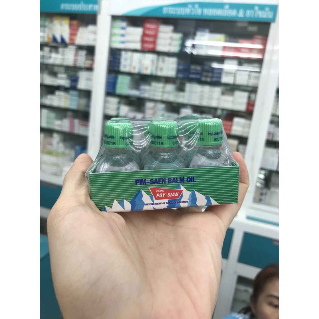 Dầu Gió Núi Thảo Dược PIM-SAEN BALM OIL POY-SIAN 3cc _ Thái Lan