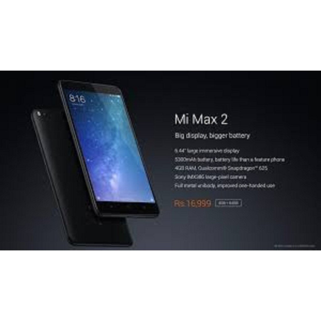 [Mã 2611DIENTU500K hoàn 7% đơn 300K] điện thoại Xiaomi Mi Max 2 ram 4G/64G 2sim - có TIẾNG VIỆT, pin 5300mah