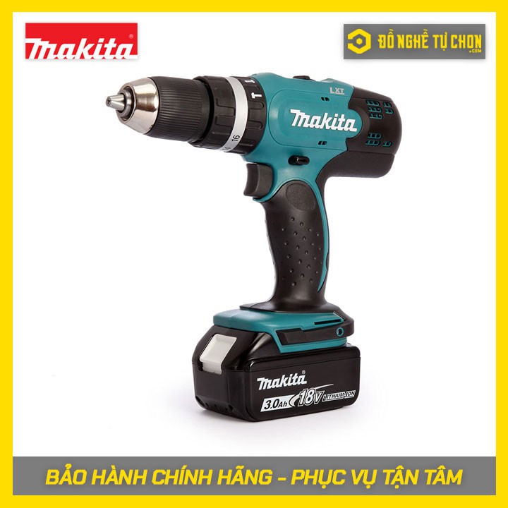 Máy khoan búa và vặn vít dùng pin (18V) Makita - DHP453SFX8