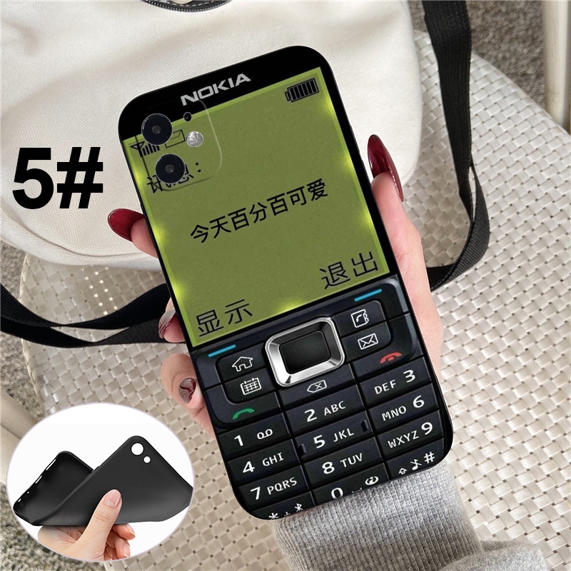 Ốp điện thoại silicon mềm XH36 in hình kiểu điện thoại Nokia cho iPhone 7 8 7+ 8+ 6+ 6S+ XR XS Max 5 5s