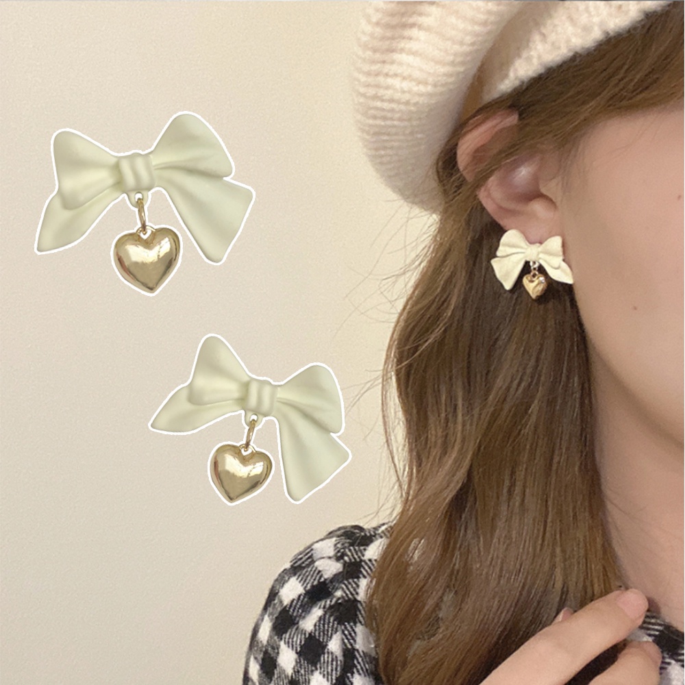 IF ME Khuyên tai hình nơ phong cách Hàn Quốc dễ thương cho nữ