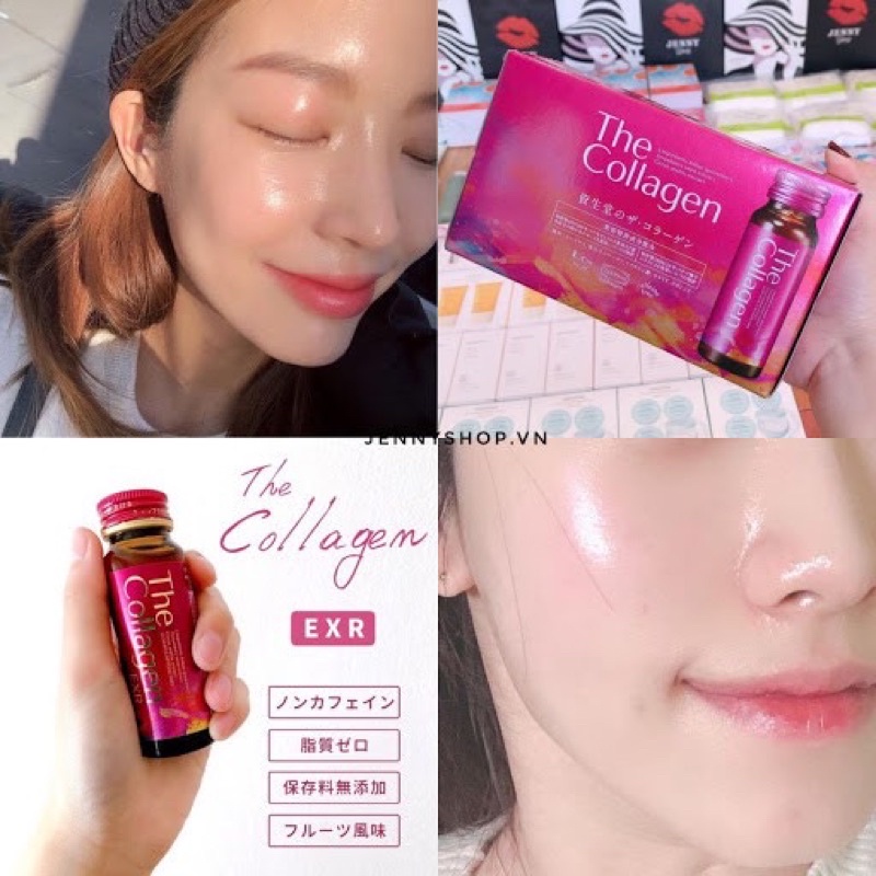 Nước Uống Đẹp Da Shiseido The Collagen EXR Nhật Bản Hộp 10 Lọ