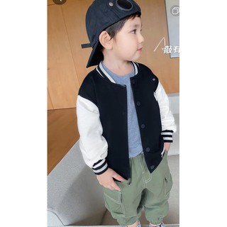 ÁO KHOÁC BOMBER NỈ BÔNG A-W CHO BÉ