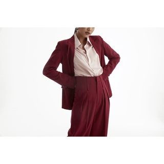 Shopltg871- set áo vest blazer và quần short đỏ đô sunny0199