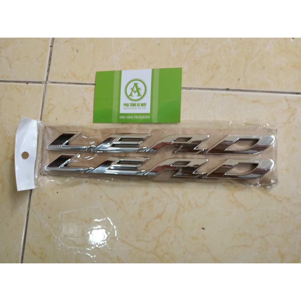 Bộ tem nổi dán xe Lead 2009 - 2012  màu Bạc