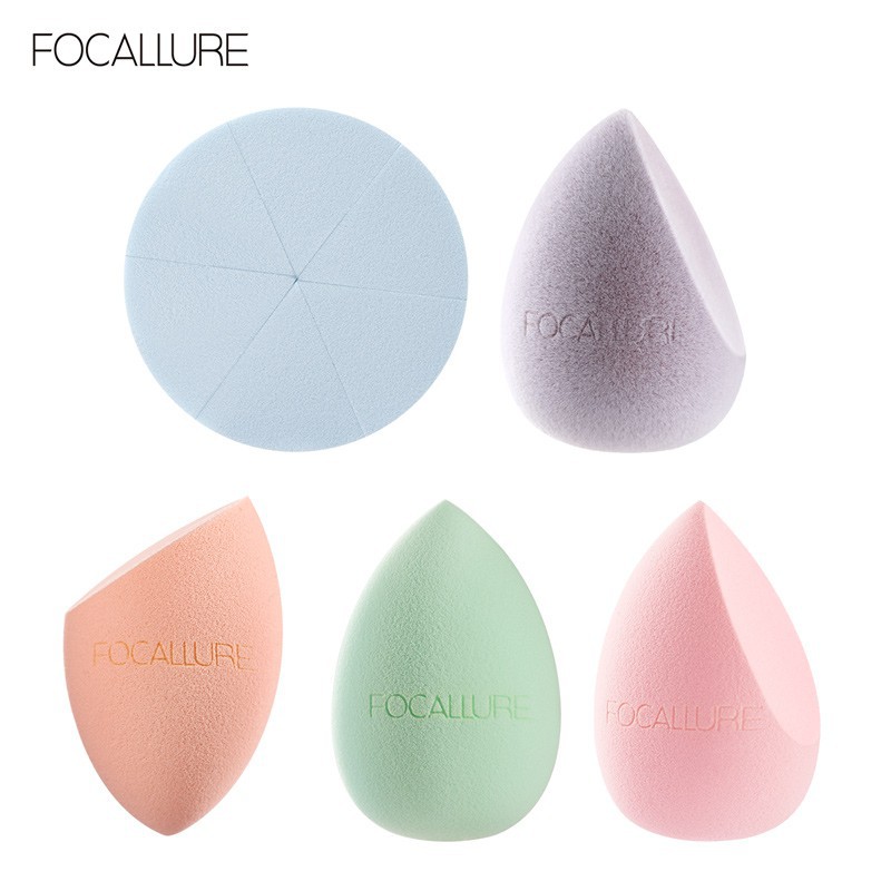 [Mã FMCGMALL - 8% đơn 250K] Mút Trang Điểm Tán Kem Nền FOCALLURE Mềm Mại Bằng Xốp 1pc 20g