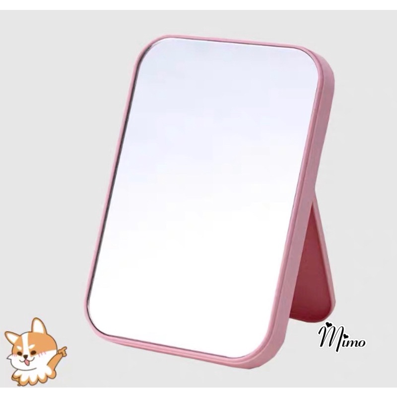 Gương để bàn trang điểm Hàn Quốc kích thước 20,2*13,7cm, gương gập tiện lợi 3 màu decor xinh xắn