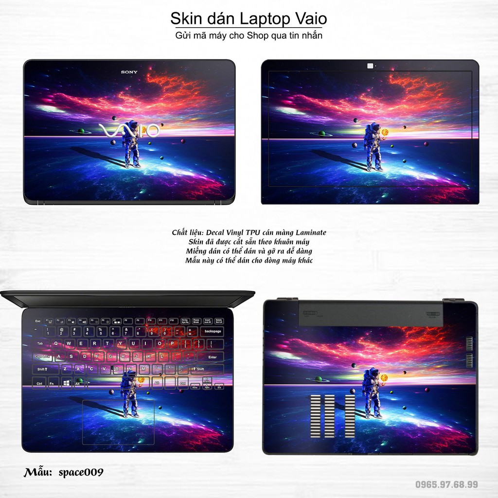 Skin dán Laptop Sony Vaio in hình không gian _nhiều mẫu 2 (inbox mã máy cho Shop)