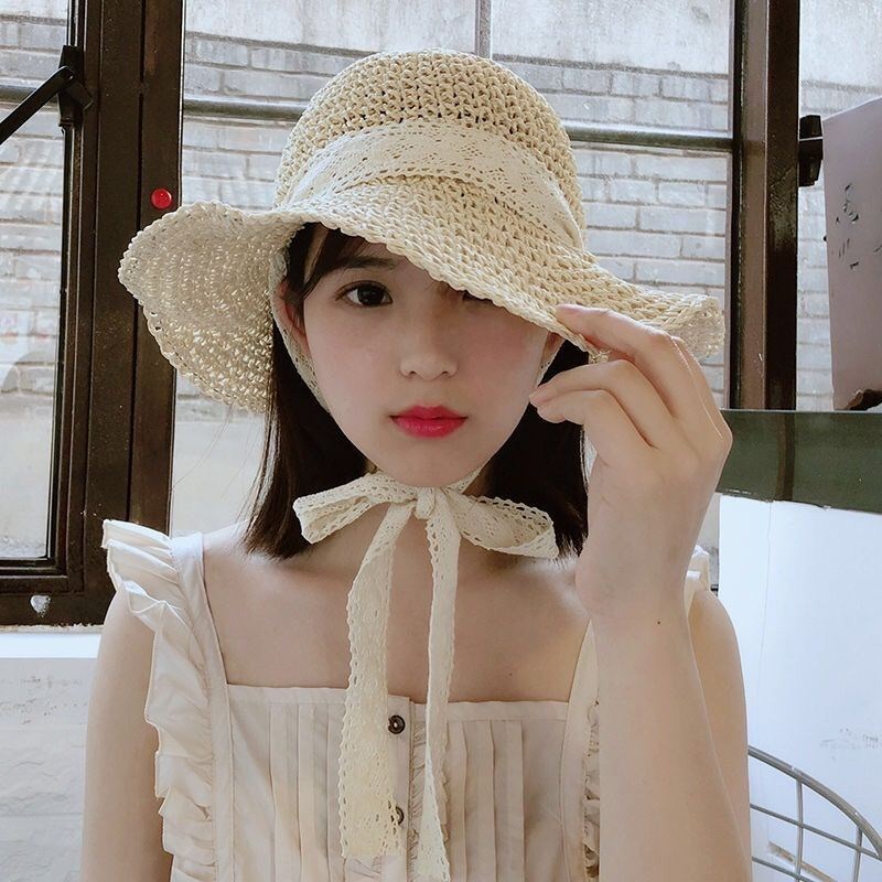 Mũ Cói Rộng Vành Che Nắng Thời Trang Đi Biển Mùa Hè Cho Nữ