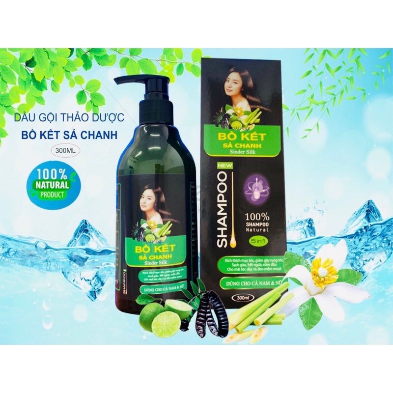 dầu gội bồ kết sả chanh 300ml