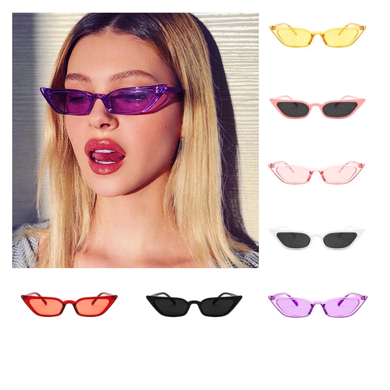 Kính Mát Mắt Mèo Gọng Nhựa PC Chống Tia Uv Phong Cách Hiphop Cho Nam Và Nữ