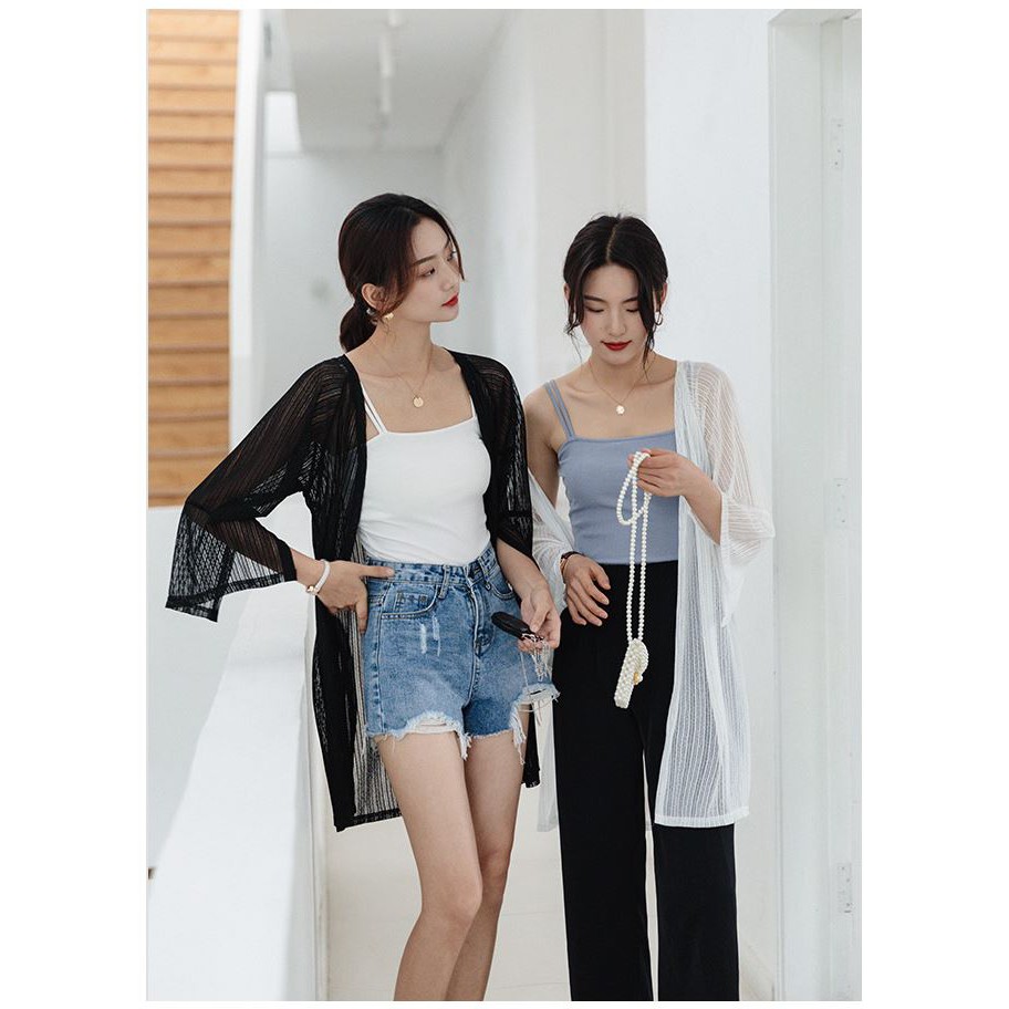 🌸 CARDIGAN mỏng dáng dài 🌸 Áo choàng đi biển voan thun cao cấp