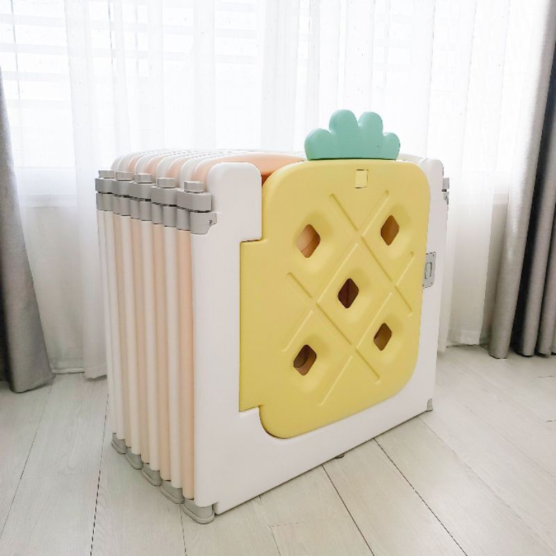 [ Tặng Thảm + Bóng] Quây nhựa nguyên sinh gấp gọn cho bé