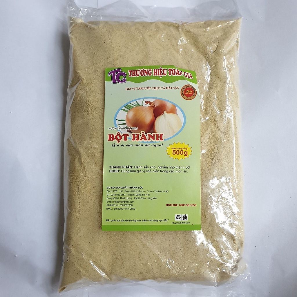 Bột Hành Nguyên Chất (Gói 500g-1kg)