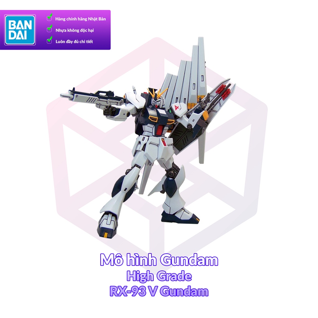 [Mã LIFEXANH03 giảm 10% đơn 500K] Mô hình Gundam Bandai HG UC 086 RX-93 V Gundam 1/144 MS Gundam [GDB] [BHG]