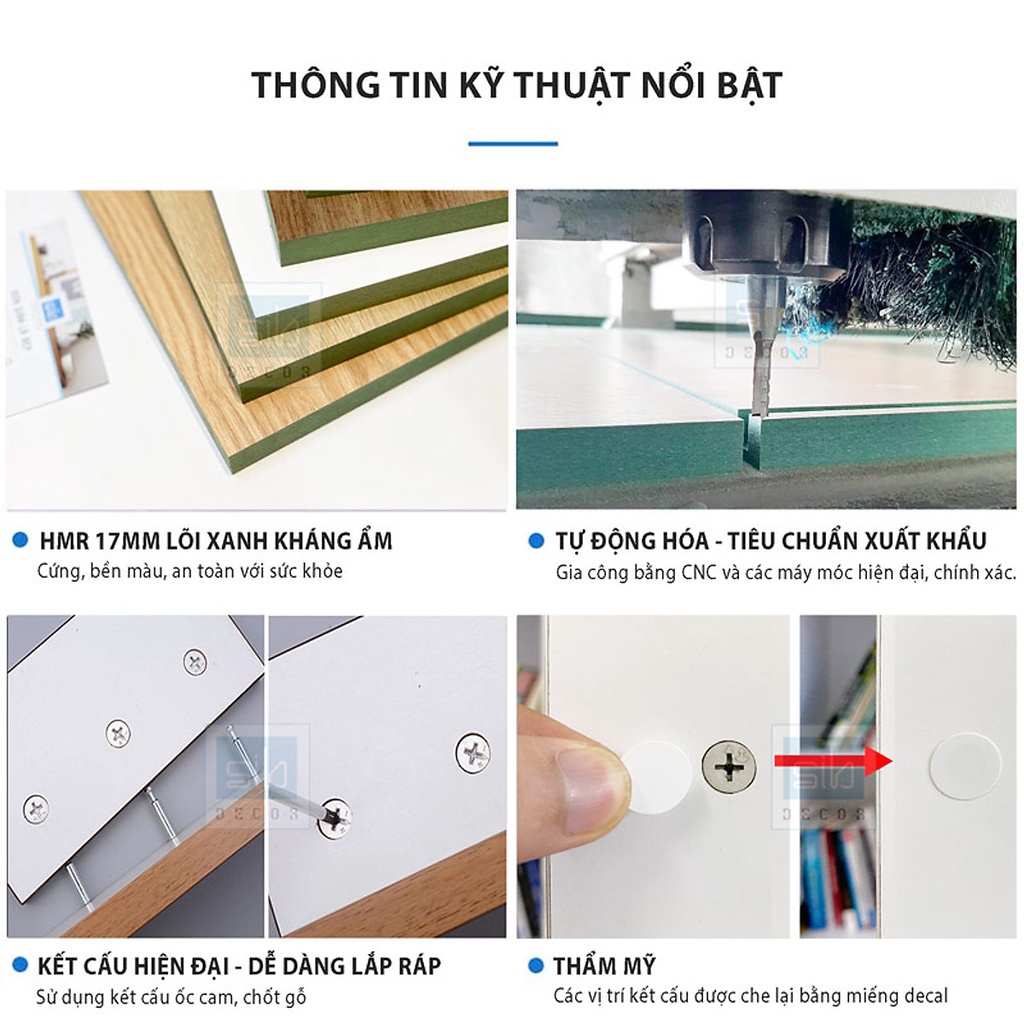 Kệ Gỗ Trang Trí Treo Tường Đơn Giản Mà Đẹp SIB Decor, Để Sách, Khung Ảnh, Vật Dụng Trang Trí Cho Phòng Khách, Phòng Ngủ,