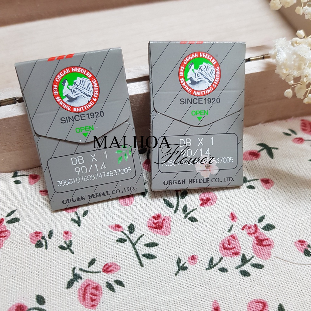 Kim máy may công nghiệp loại kim DB Nhật Organ chất lượng cao, hàng chuẩn xịn loại 1, maihoaflower