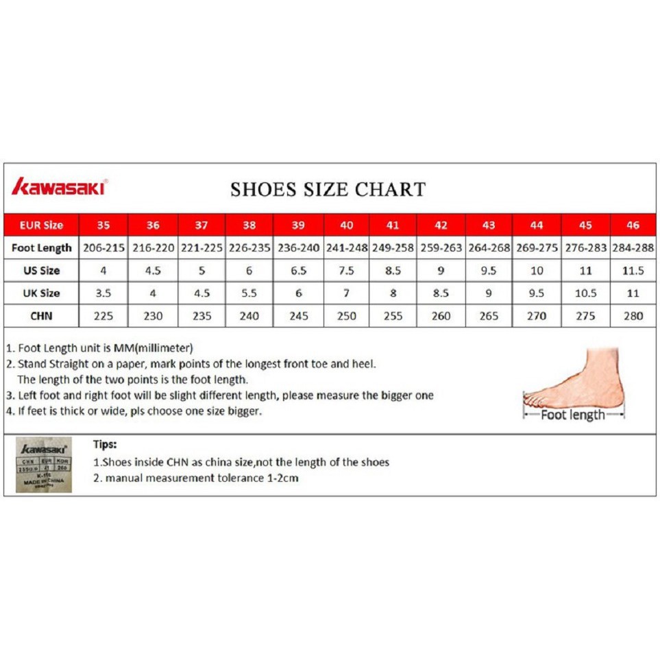 6/6 [Đại Sale] Giày cầu lông nam nữ Kawasaki K080 mẫu mới, chống lật cổ chân, hàng chính hãng 3 màu đủ size uy tin . '