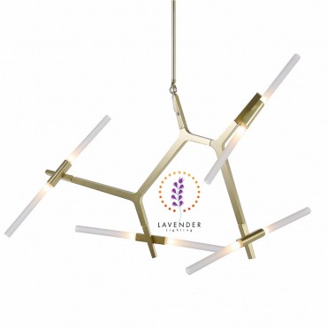 Đèn chùm thả cành nhiều thanh dài TH156