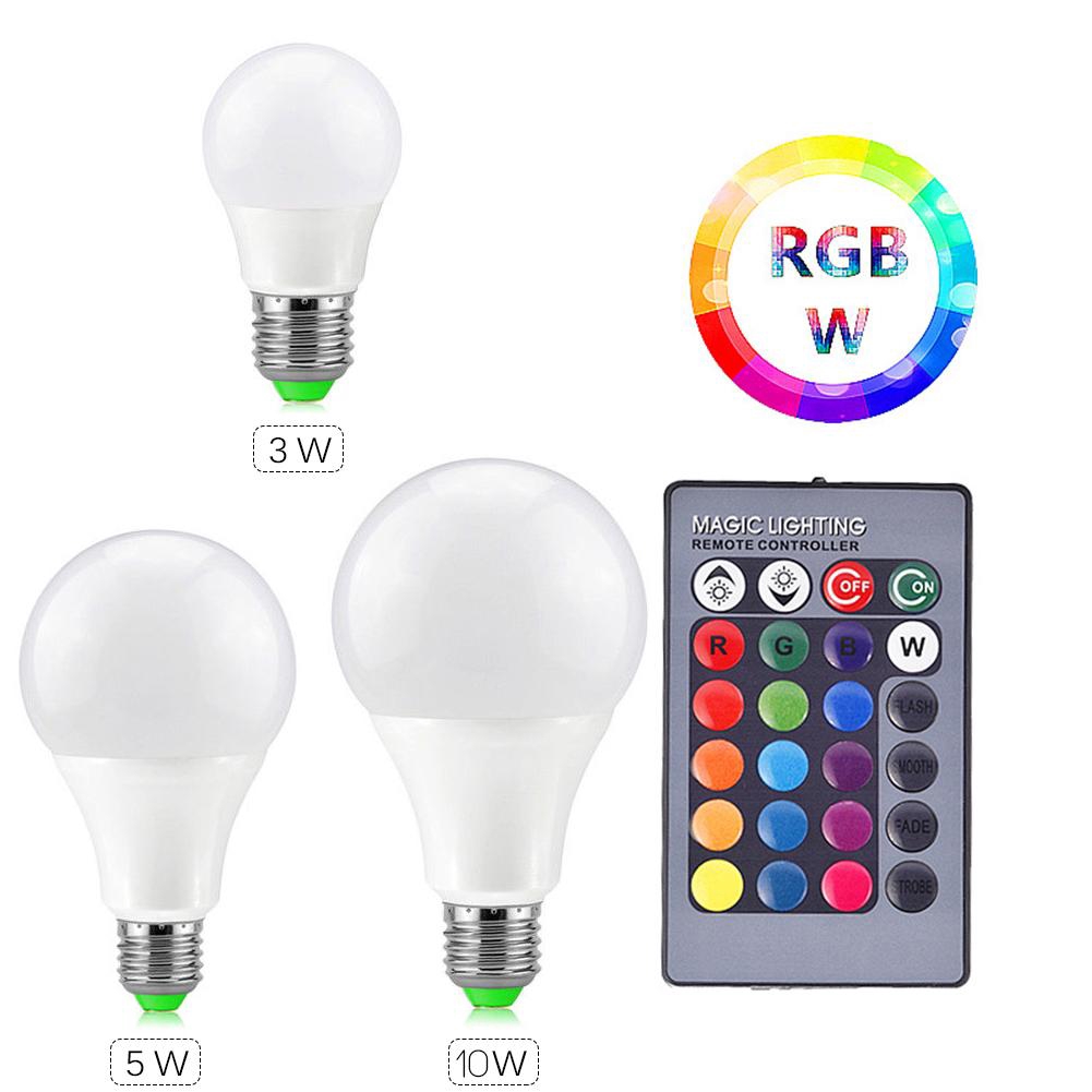 Bóng đèn LED RGB RGB đầy màu sắc Crystal Ball Light Bộ điều khiển hồng ngoại hiệu quả 10W