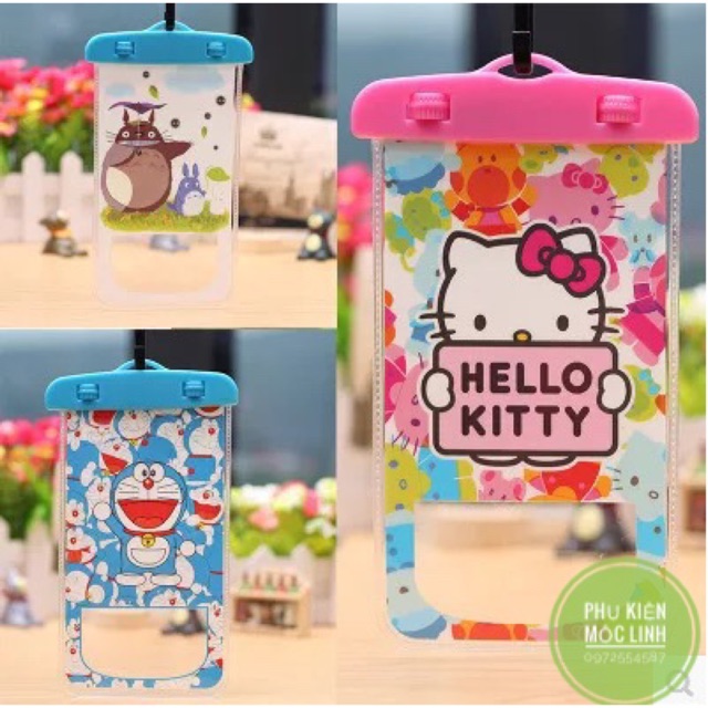 Túi đi mưa chống nước cho điện thoại cỡ dưới 6.0 inch cute | BigBuy360 - bigbuy360.vn