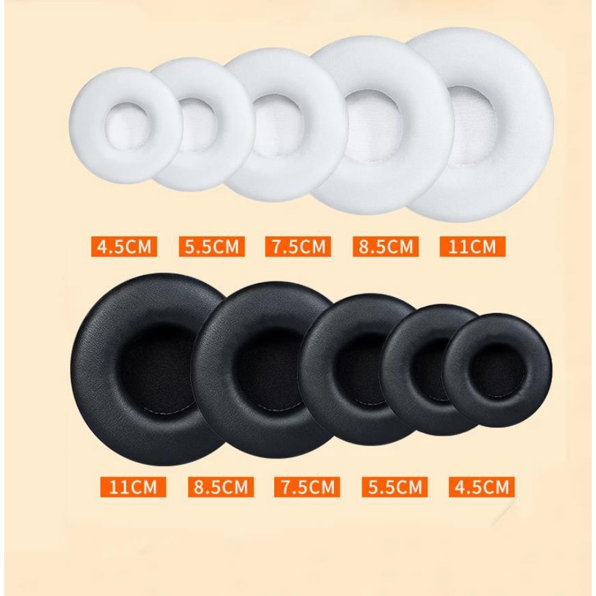 Pu Đệm Da Bọc Đầu Tai Nghe 45mm 50mm 60mm 65mm 70mm 75mm 80mm 90mm 45-110mm Cho sony akg sennheiser ath philips