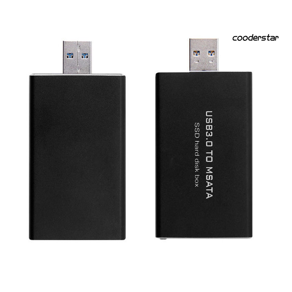 COOD-st USB 3.0 to mSATA SSD Hard Disk Box Converter Adapter Enclosure External Case