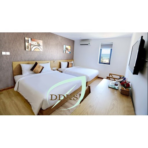 Bộ ra giường khách sạn vải cotton cvc trơn mềm mát size: 1m6 x 2m [ nệm cao từ 5cm -27cm ]