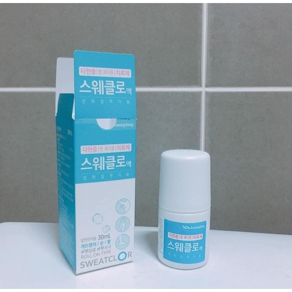 [NỘI ĐỊA HÀN] Lăn Khử Mùi Kwangdong Sweatclor 30ml