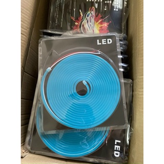 Led dây Neon 12V uốn chữ, uốn dẻo - màu xanh ngọc cuộn 5m