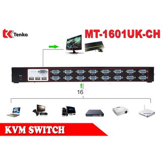 Bộ Gộp VGA KVM Switch 16 Vào 1 Ra MT-1601UK-CH