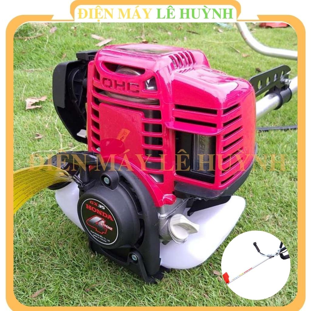 Máy cắt cỏ 4 thì Honda GX35 dây đeo lưng cắt phát cây cỏ cầm tay đa năng dùng cho gia đình giá rẻ