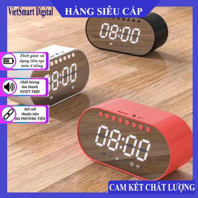 Loa nghe nhạc đồng hồ - loa buetooth kiêm đồng hồ gương soi