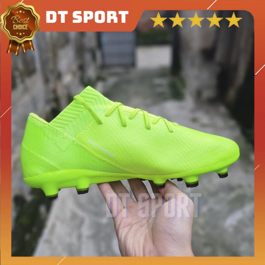 [Tặng Túi Rút Và Tất]Giày Đá Bóng Sân Cỏ Tự Nhiên Nemeziz Messi Tango 18.3 FG Super M10 Speed Ghost, Giày Đá Banh Nam