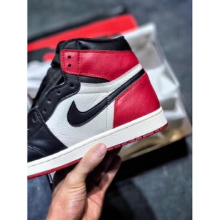 [Đỉnh Cao] (44,5 44,5x2)Giày jordan1 giày bóng rổ high og bred toe .2020 new : ' new * * * $ ₛ "