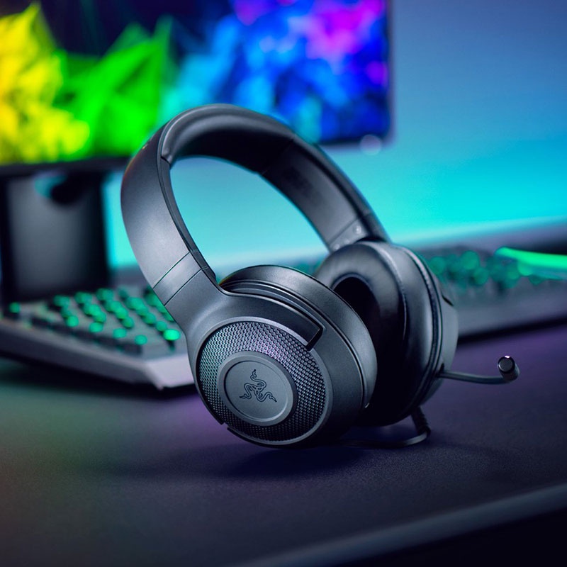 Tai Nghe Gaming Dành Cho Game Thủ Thương Hiệu Mỹ Razer Kraken X (Bảo Hành 24 Tháng Chính Hãng)
